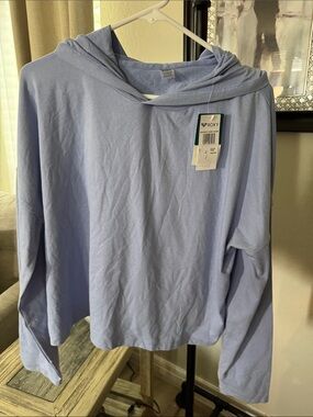 Roxy Women's Light Lavender Hooded Long-Sleeve Top